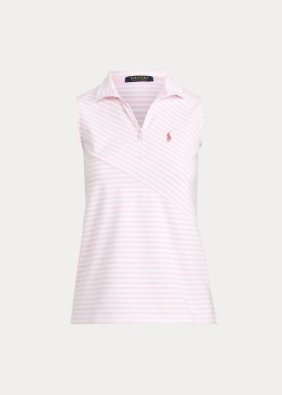 Camisa Polo Ralph Lauren Sleeveless Golf Quarter-Zip Mulher 42183-MKOB